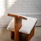 Chaise ergonomique pour genoux en pin Douglas massif par Serena