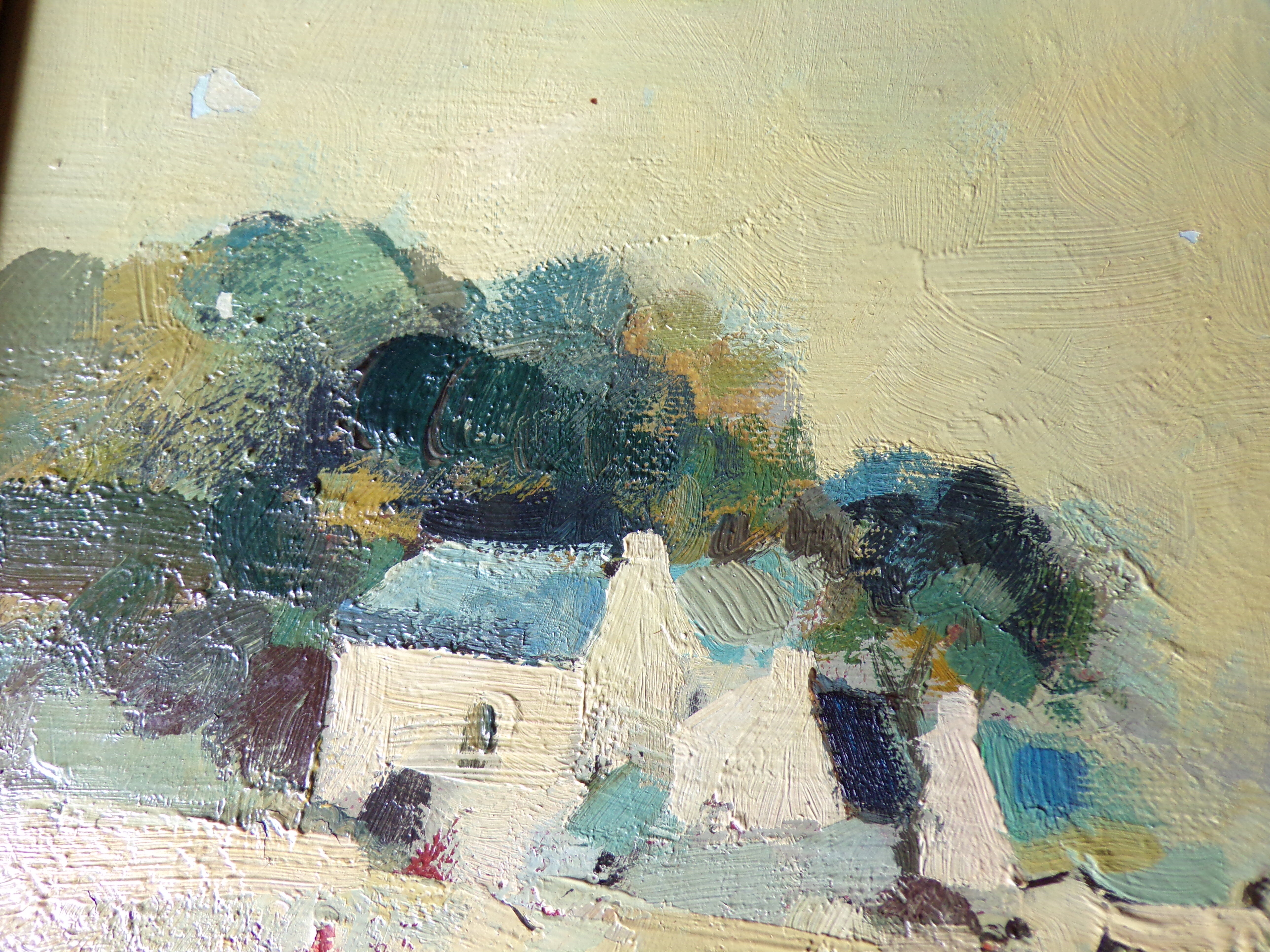 Oil painting painting painting signed Sokol 1972