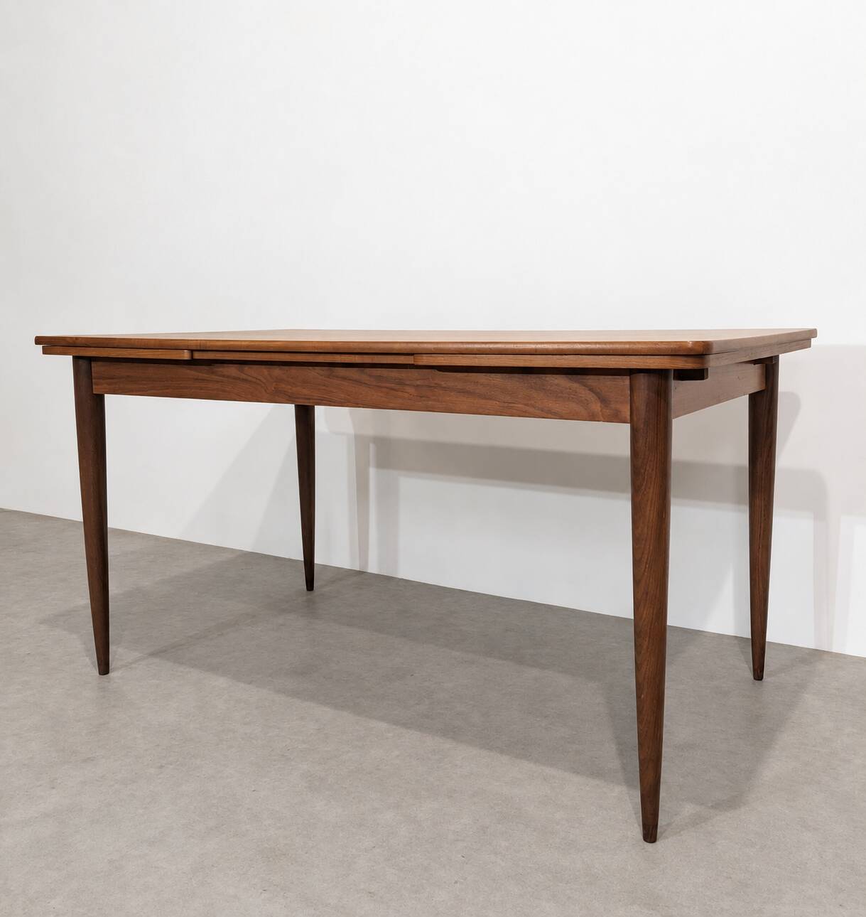 Table à manger scandinave vintage extensible en teck