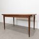Table à manger scandinave vintage extensible en teck