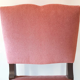 Set de 2 chaises anciennes en velour rose