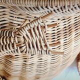 Wicker frog magazine holder Olivier Cajan