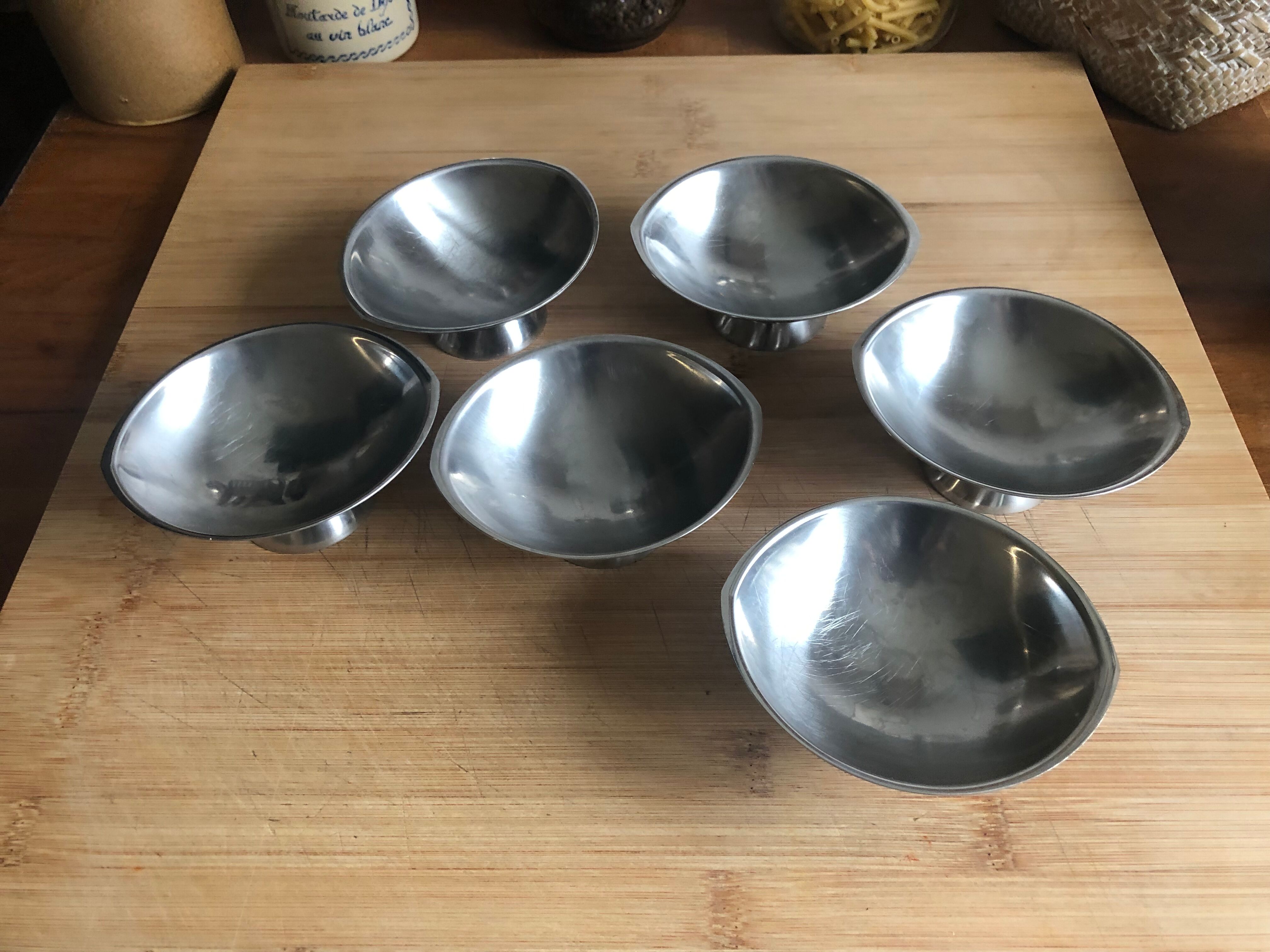 Set of 6 ice cream cups