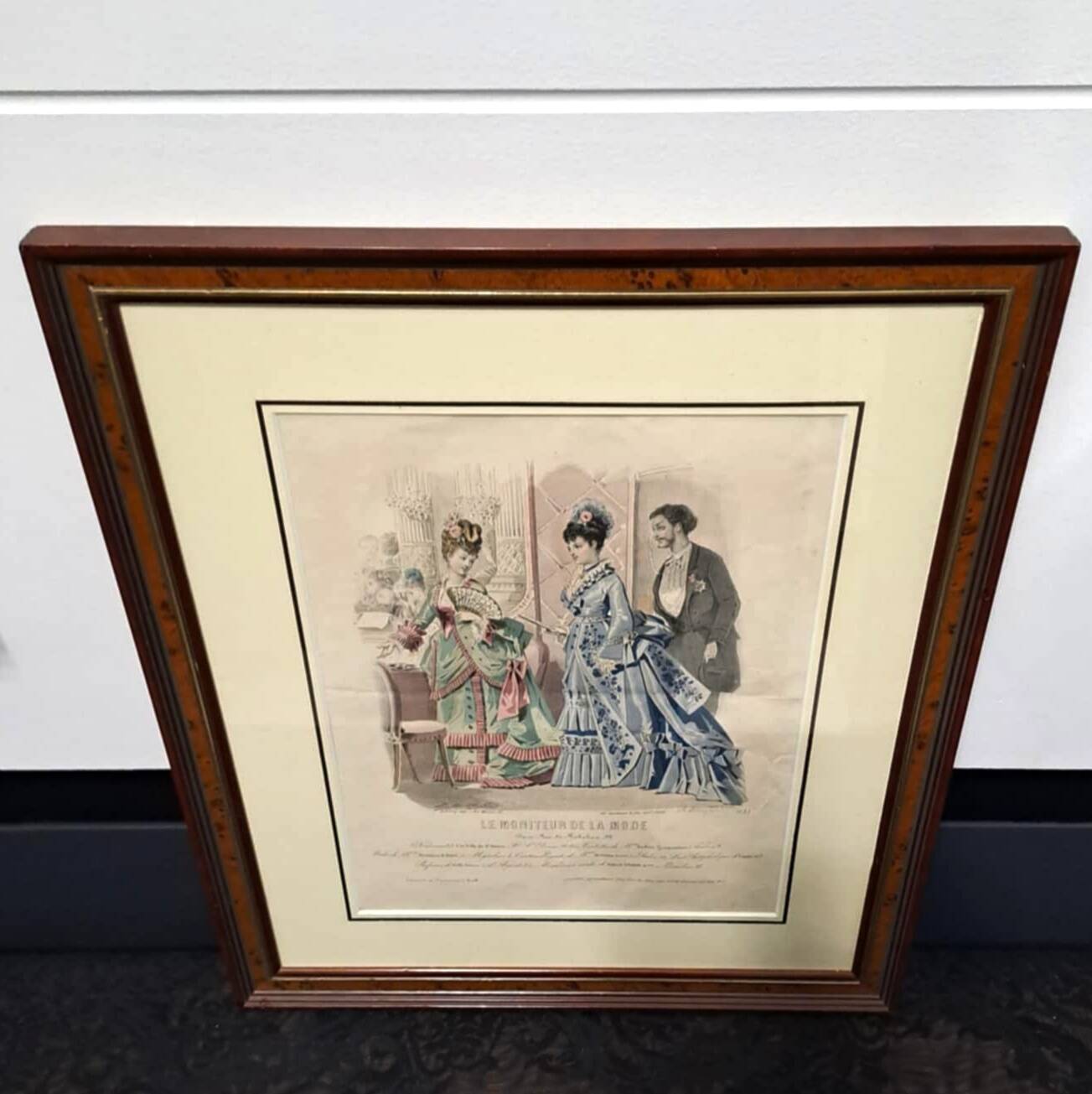 Fashion sketch under frame