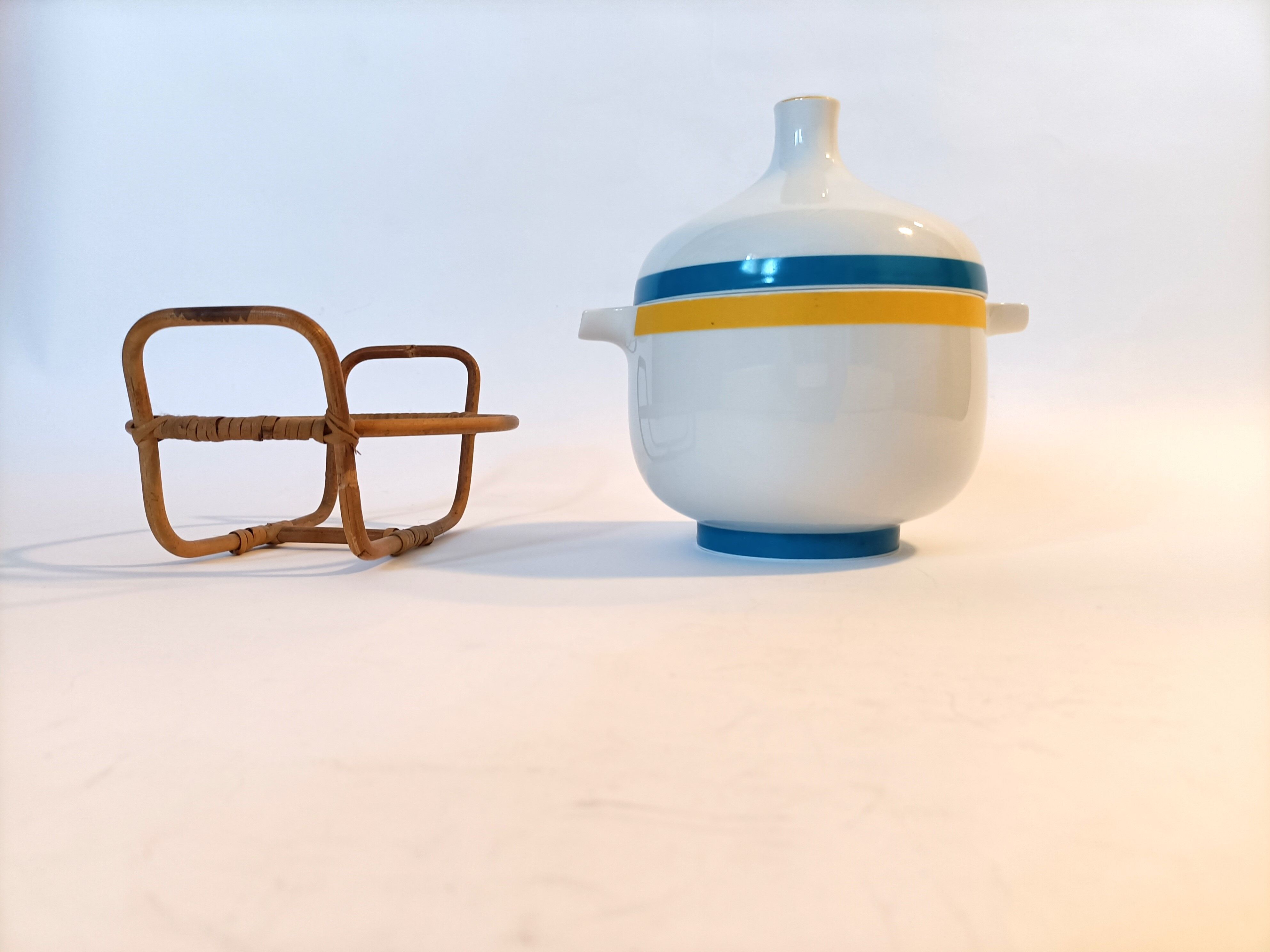 Wolf Karnagel porcelain soup bowl for Rosenthal Studio Line Germany 1970.