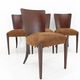 1950s  Jindrich Halabala Restored Dining Chairs H-214 for UP Závody, Set of 4