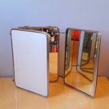 Triptych barber mirror