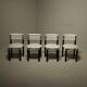 Set of 4 dining chairs model 6800 by Kurt Thut for Dietiker, 1980s