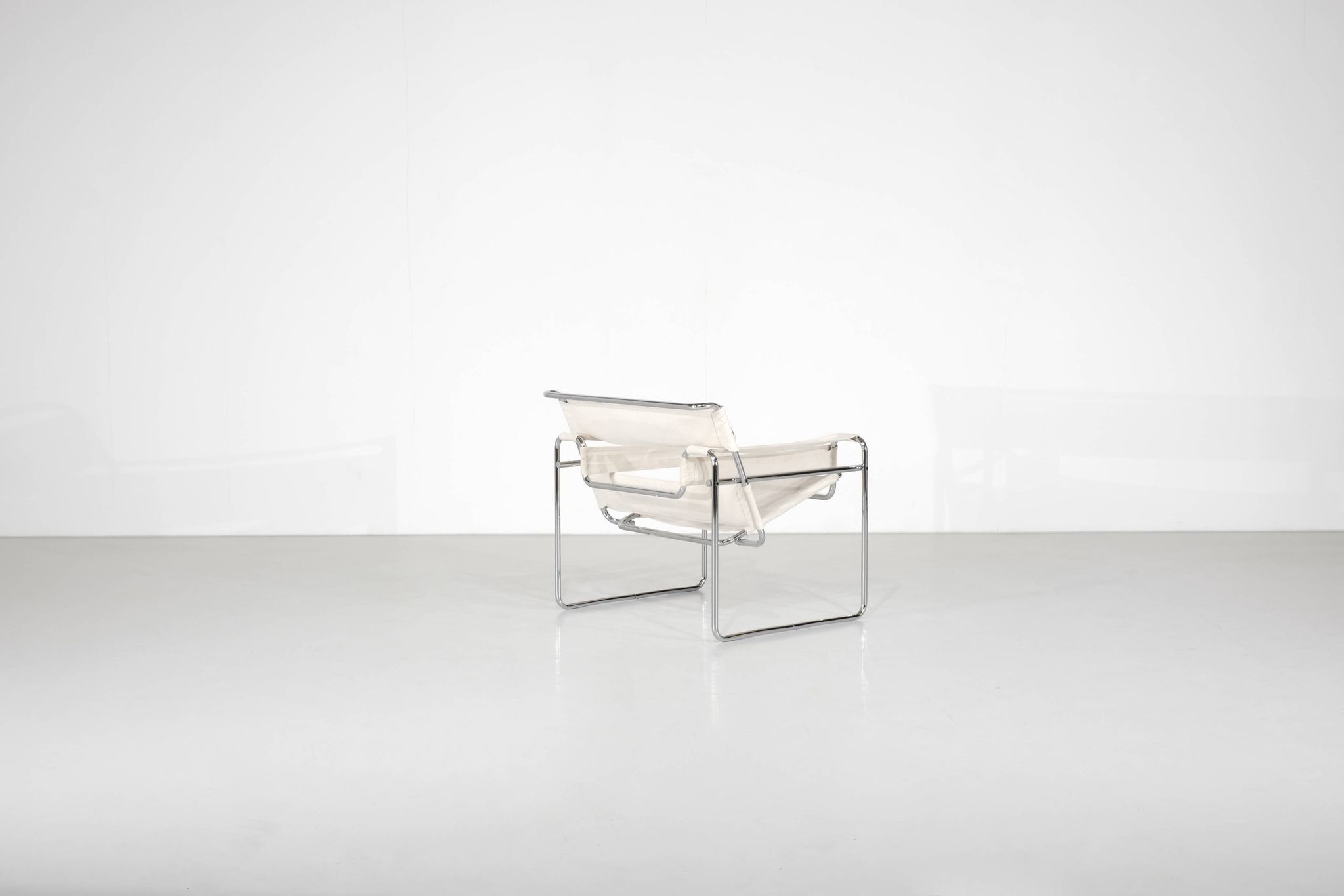 "B3 Wassily" armchair in fabric by Marcel Breuer for Bononia, Italy