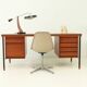 Teak desk by Peter Hvidt and Orla Mølgaard for Søborg, Denmark
