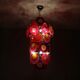 1970s disk chandelier by Aro Leuchten Germany