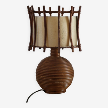 ball lamp and rattan lampshade