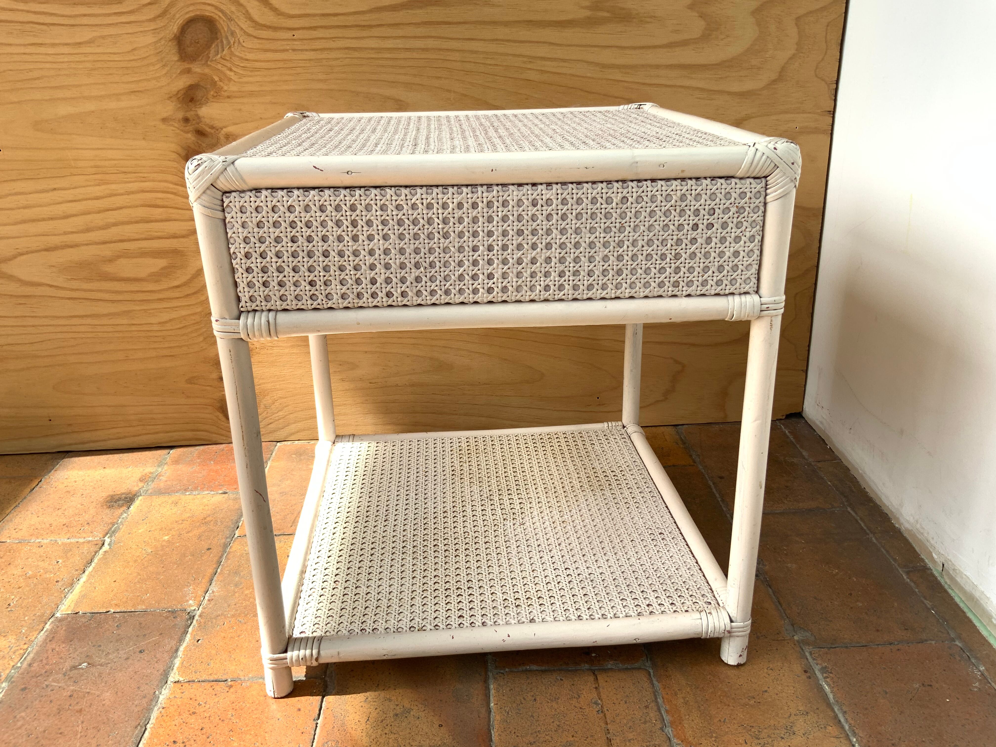 Nightstand or rattan bedside