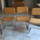 Lot de 4 chaises tubulaire chromé vintage
