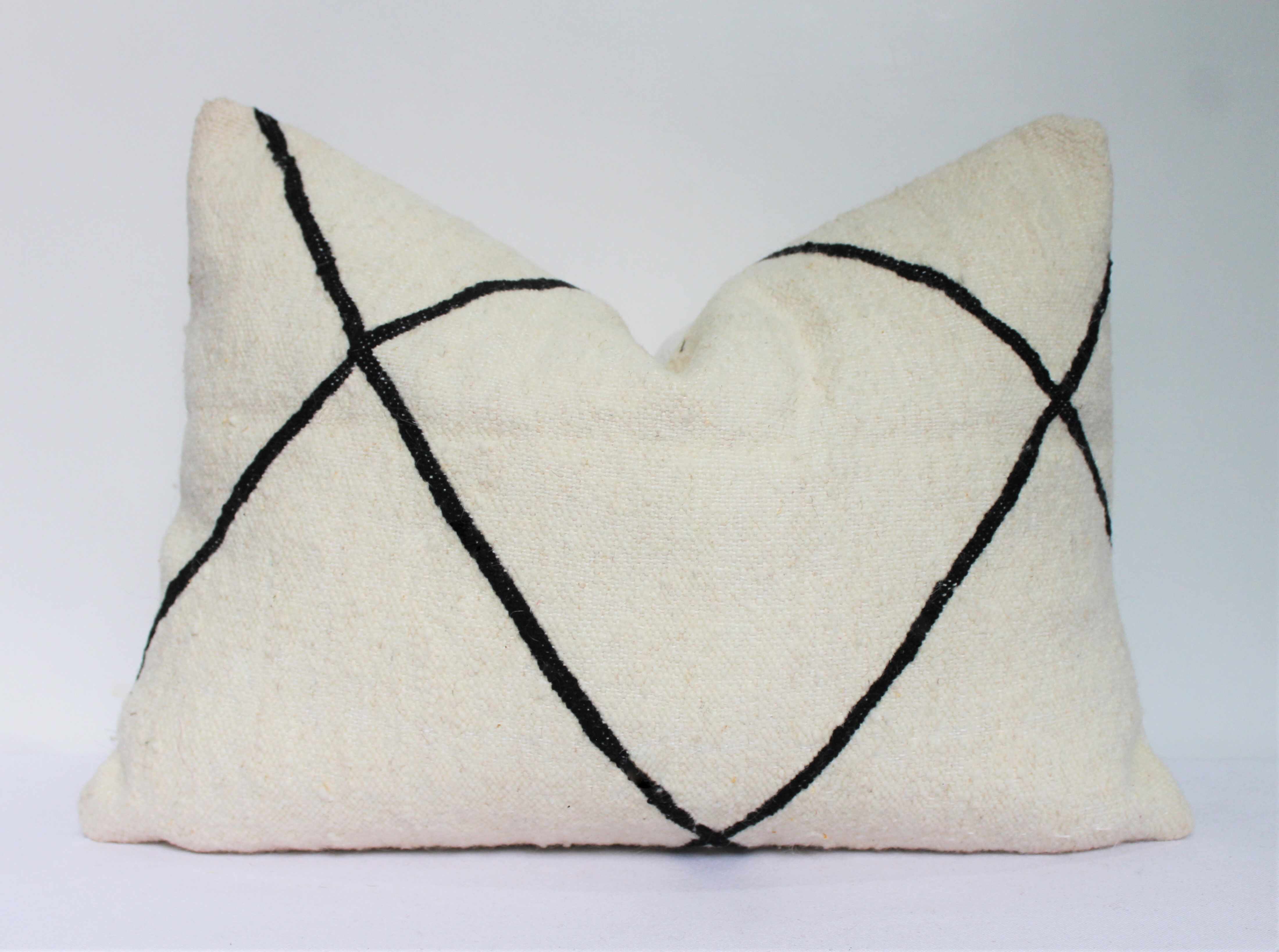 Moroccan wool pillow