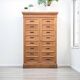 Notary cabinet in solid raw oak, 1920