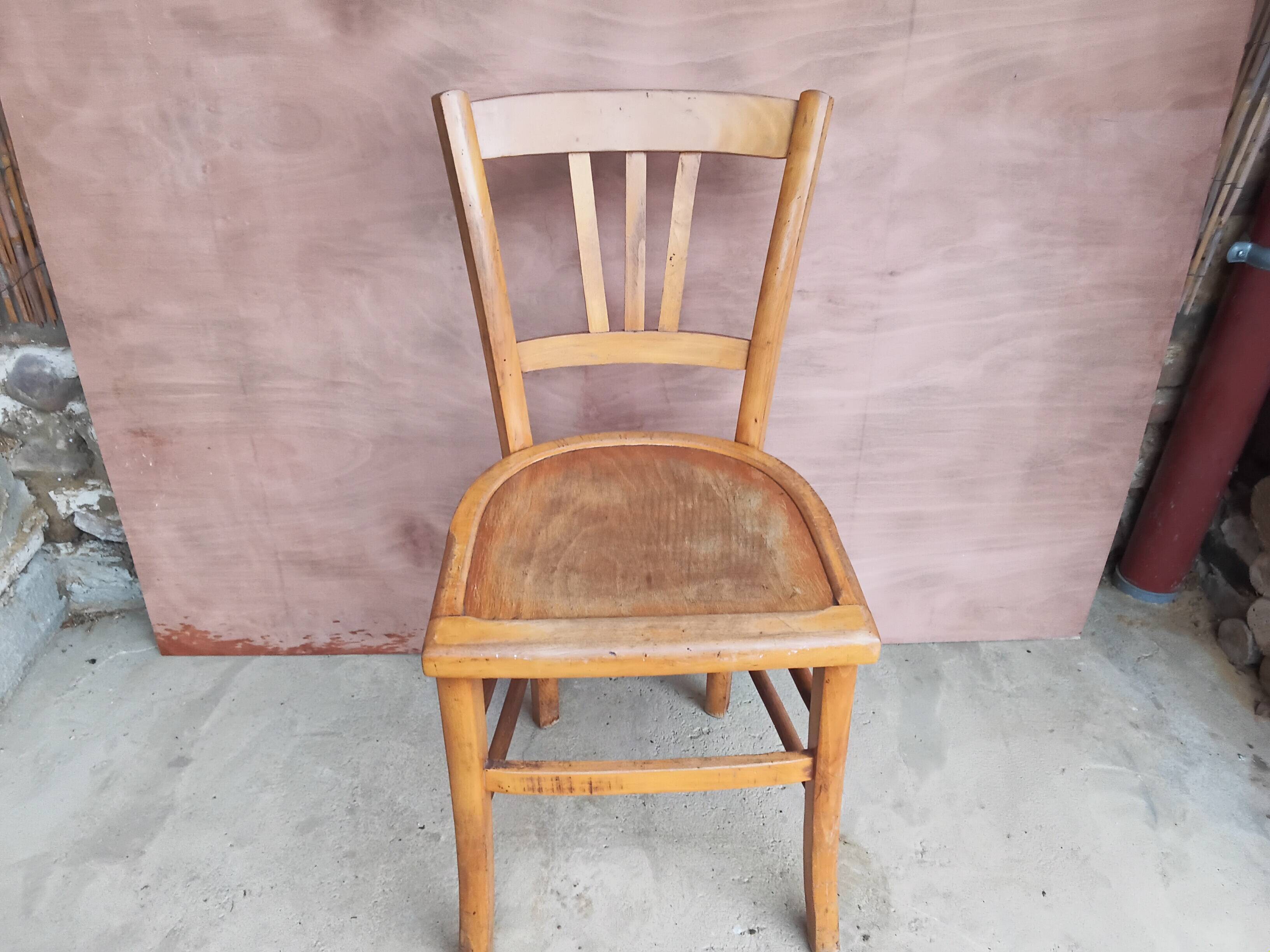 Duo of bistro chairs
