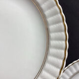 Set of 12 old porcelain dessert plates B & Cie