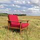 Fauteuil scandinave fraska 1960