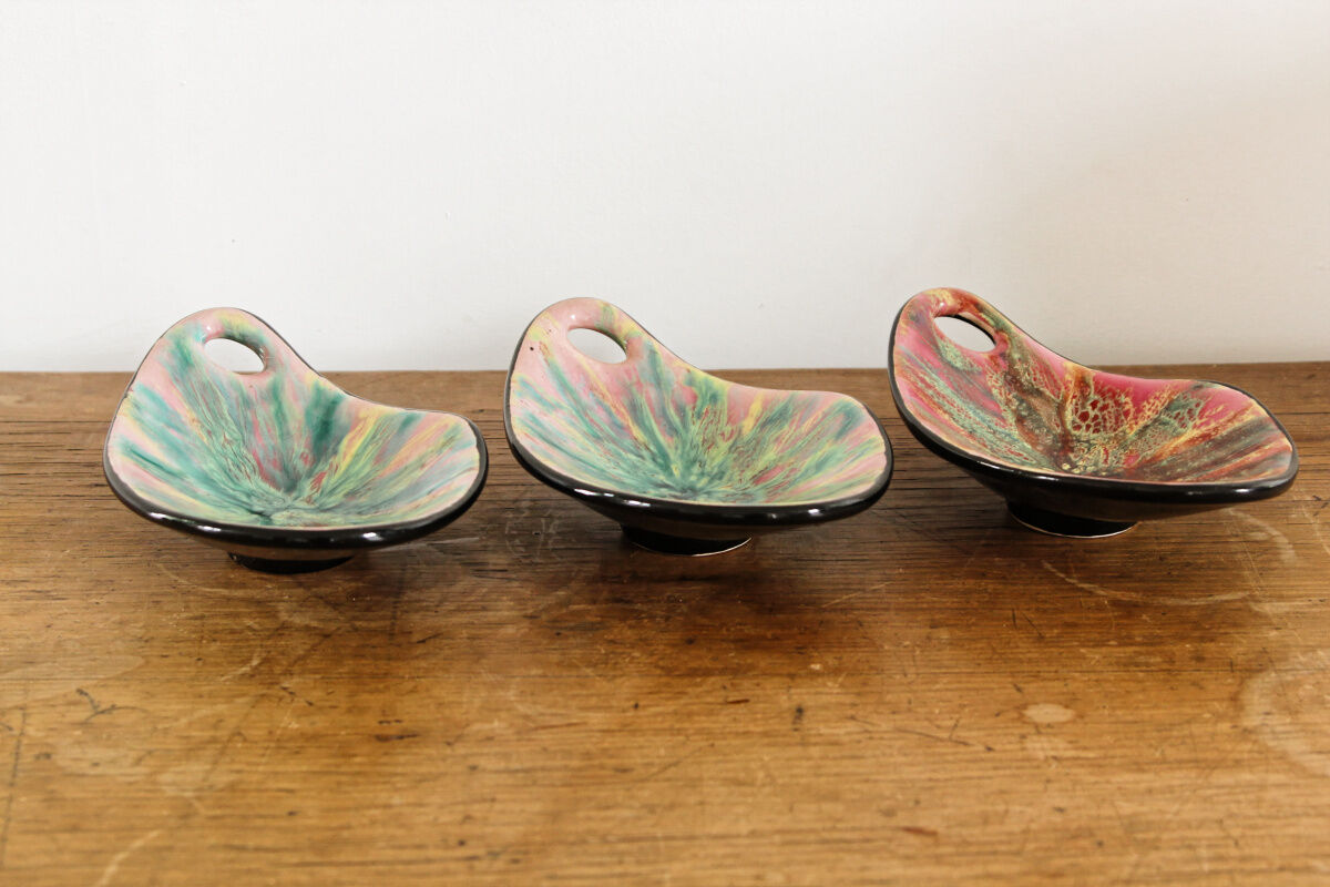 Set of 3 vintage psychedelic raviers