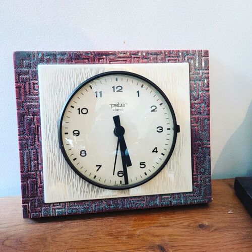 Horloge vintage céramique