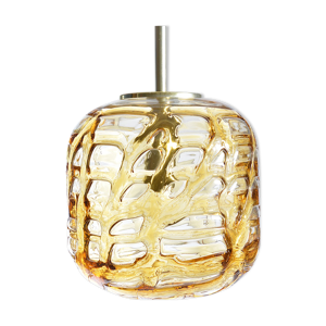 suspension verre doré
