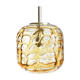 Golden Glass Ceiling Light by Doria, Germany 1970s