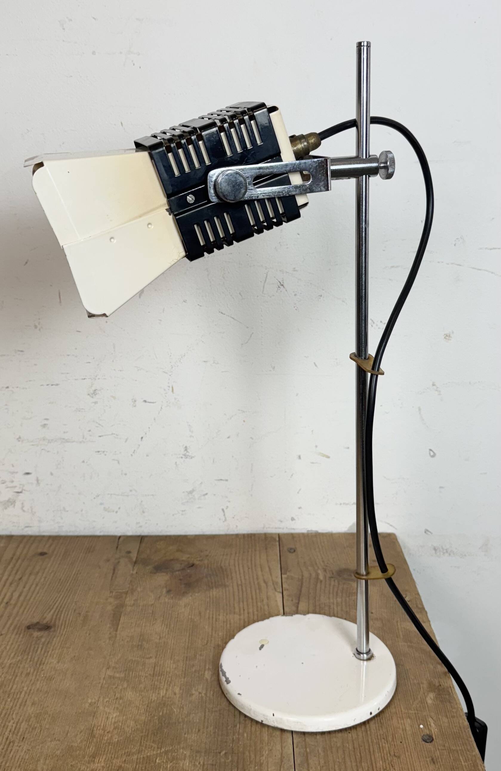Vintage Beige Table Lamp , 1970s