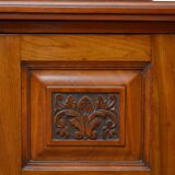Pair of late victorian bedside cabinets in walnut