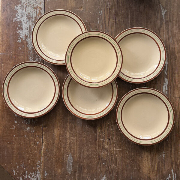 Bistro plates Longchamp x6