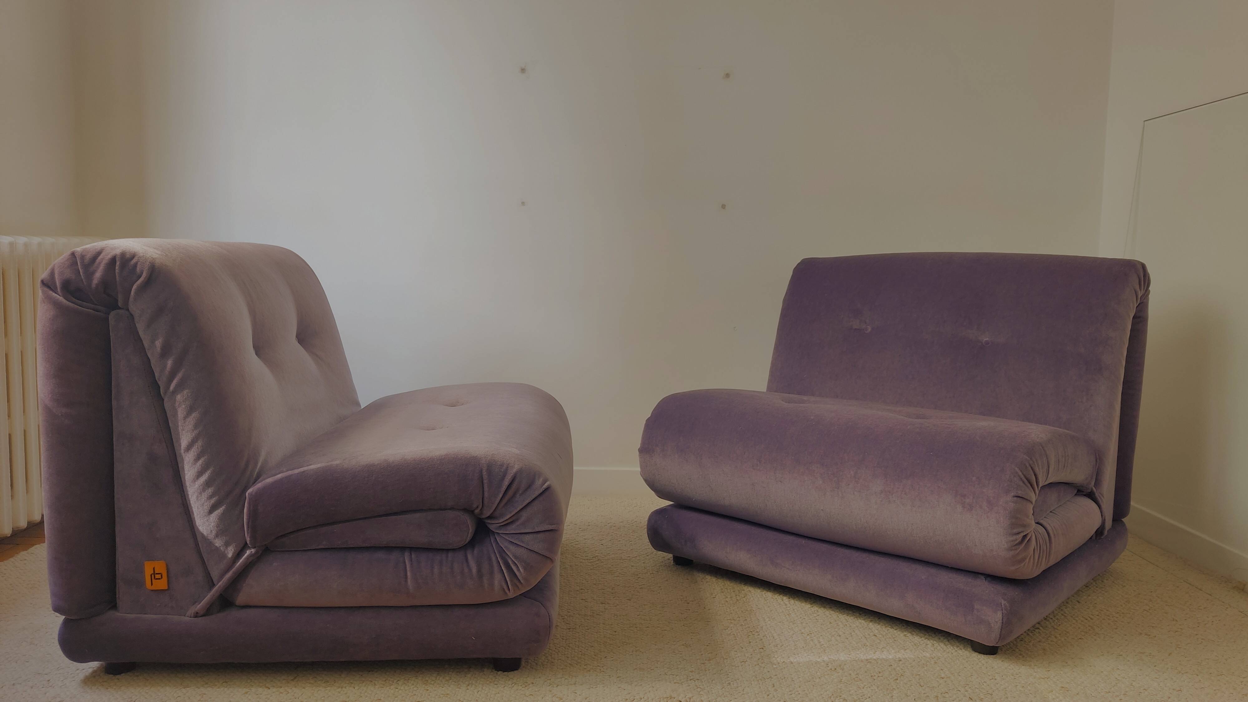 Fauteuils Salotti PD - Italie 70s