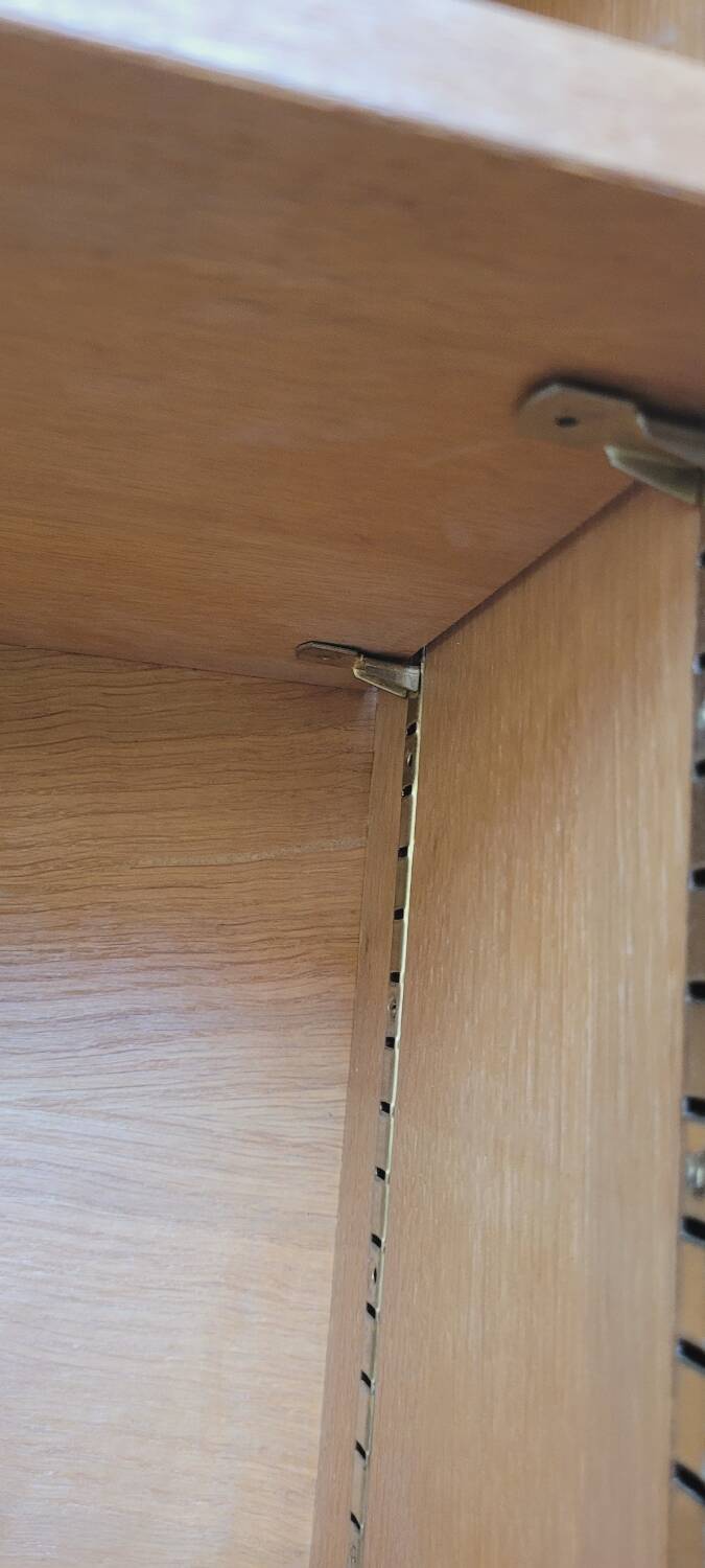 60's glass wall shelf