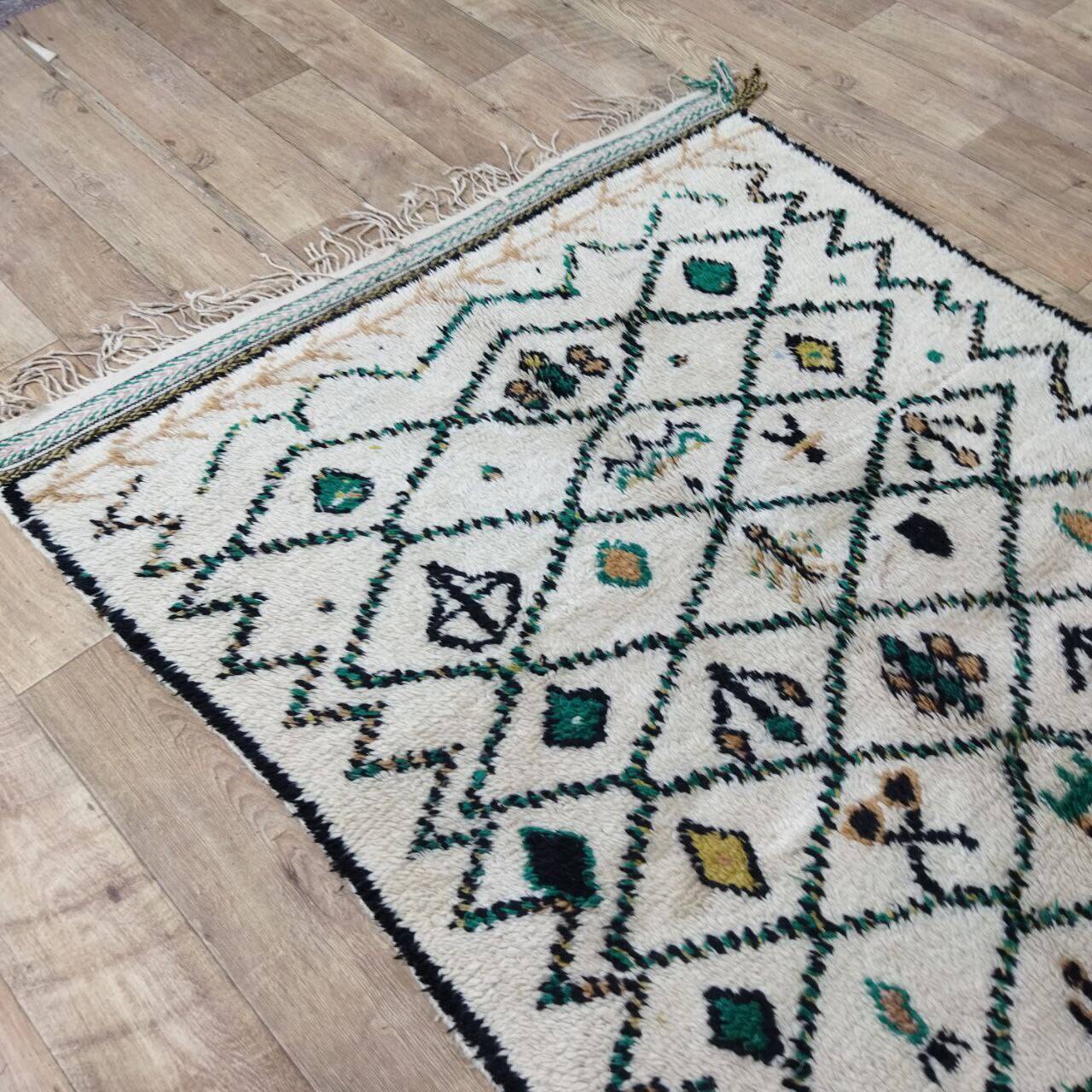 Vintage Berber abstract rug 375 X 132 CM