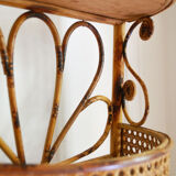 Shelf rattan and caning