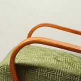 Fauteuil lounge art déco Kozelka & Kropacek avec revêtement jacquard