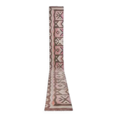 Vintage Turkish hallway rug 74x631 cm