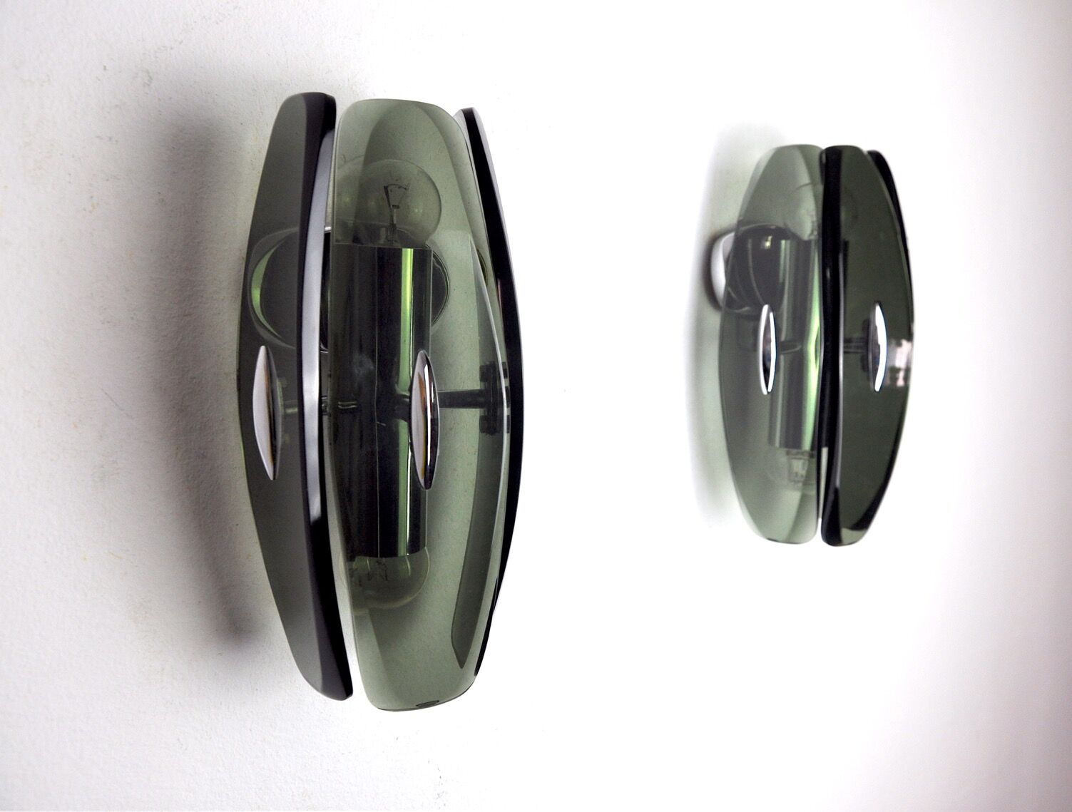 Pair of Veca wall lamps in Bakelite, Italy, 1970