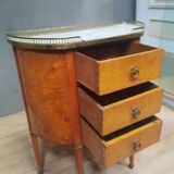Small Louis XVI style chest of drawers with rounded sides