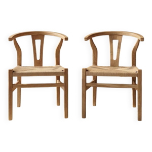 Paire de chaises style