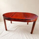 Extendable Chinese dining table in rosewood, 1970s.
