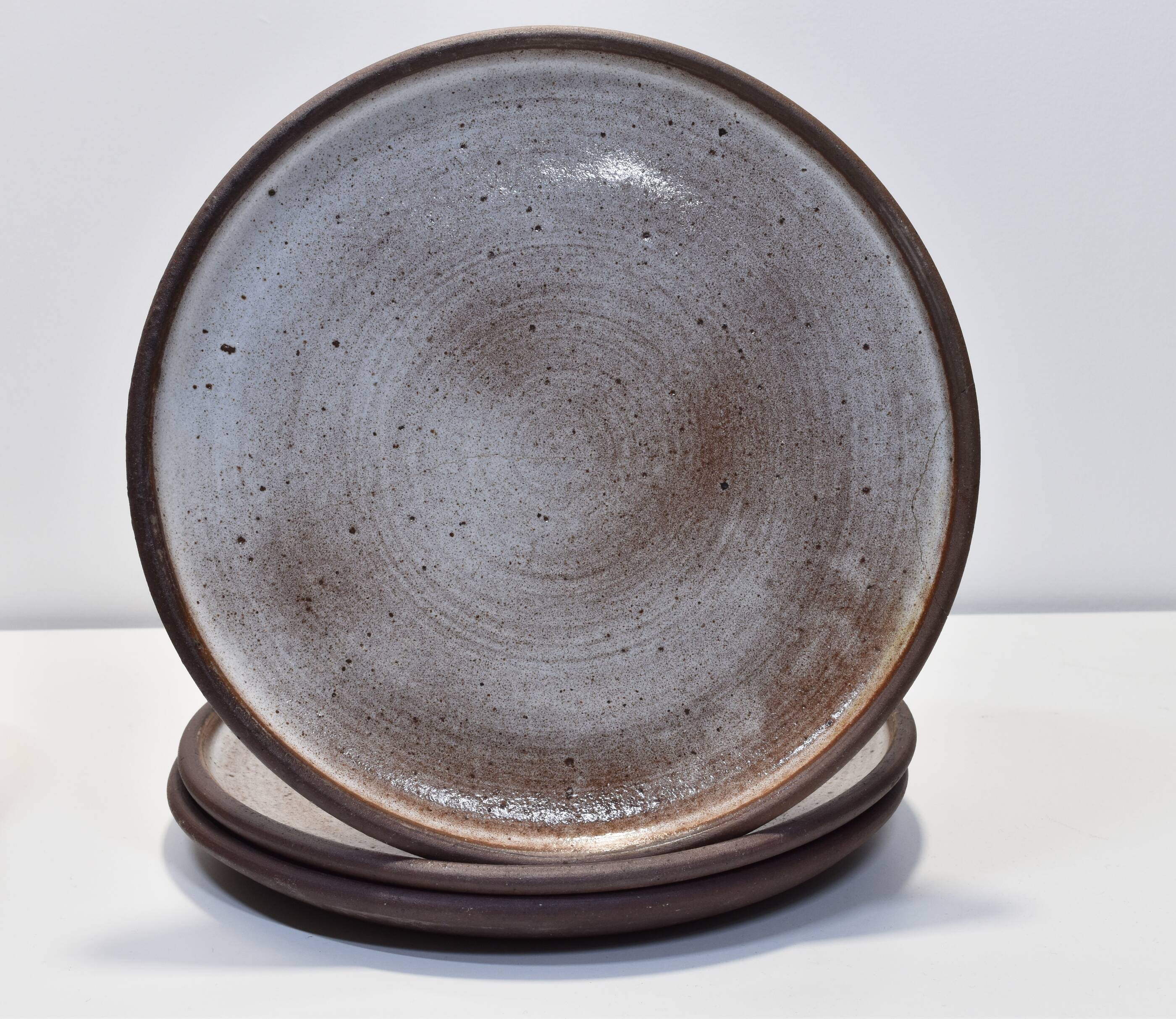 7 Vintage ceramic plates Norbert Pierlot Ratilly La borne