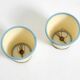 Two beautiful original Mid Century Modern floral wall lamps made of brass w