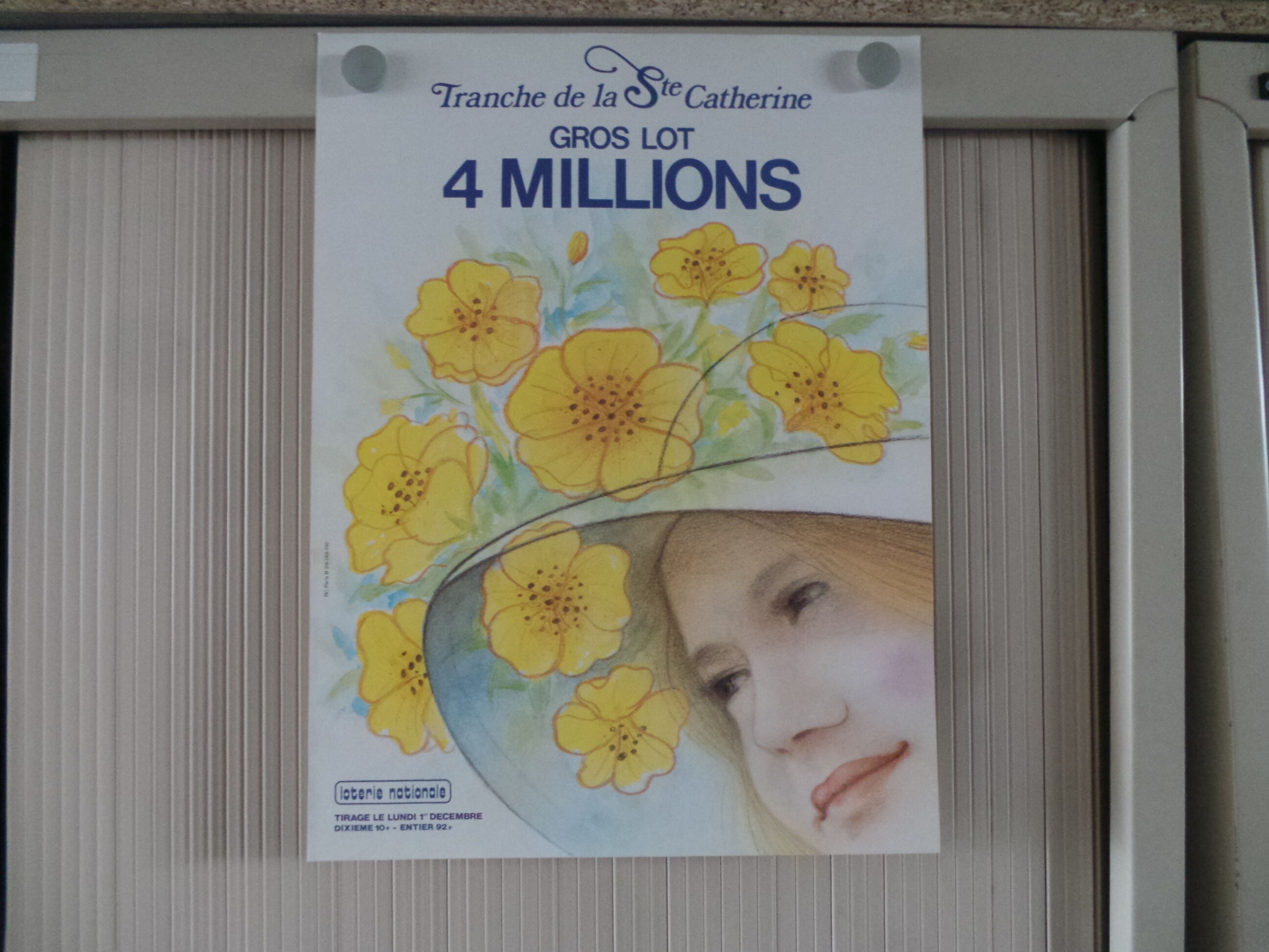 Original National Lottery Poster Slice of Holy Catherine
