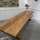 Oak table, monastery-style table.