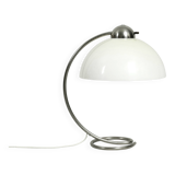 Large Mid Century metal table lamp with plastic shade by Schanzenbach Germa