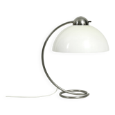 Large Mid Century metal table lamp with plastic shade by Schanzenbach Germa