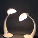 1970s Pair of Veneta Lumi Table Lamps  model Virgola, Italy
