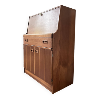 Vintage teak England secretary desk from the 1960s