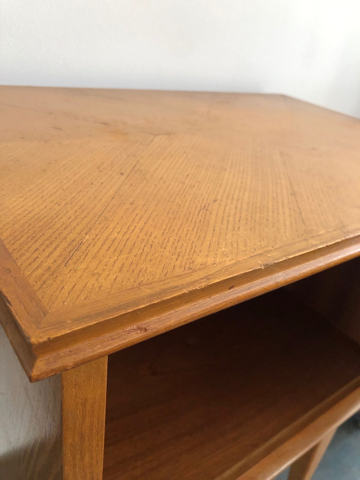 Vintage bedside compass feet