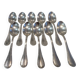 10 silver-plated coffee spoons by Christofle Rubans Louis XVI